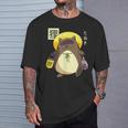 たぬき 妖怪 クリーチャー 日本語 Tシャツ 彼への贈り物