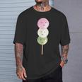 だんご 団子 和菓子 三色団子 三兄弟 だんご好き かわいい おもしろ しろ Tシャツ 彼への贈り物