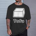 とうふ Tofu（豆腐）【Gohan ごはんタイム】ゆるくて かわいい 面白い イラスト Tシャツ 彼への贈り物