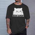 にゃに見てんだよ おもしろ 猫好き 猫飼い 猫 ネコ ねこ 猫 くろねこ好き 面白い サプライズ Tシャツ 彼への贈り物
