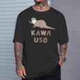 ゆるカワウソさん Otters オッターズ はろー”【No27】コツメカワウソ グッズ かわいい イラスト Tシャツ 彼への贈り物