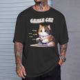 わがままゲーマー猫 ゲーム好き かわいい おもしろ マンガ アニメ オタク Tシャツ 彼への贈り物