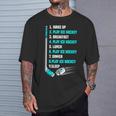 アイスホッケーデー 面白い アイスホッケー Tシャツ 彼への贈り物