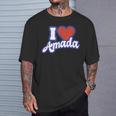 アイ・ラブ・アマダ Tシャツ 彼への贈り物