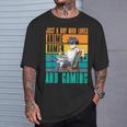 アニメラーメンとゲームが大好きな少年 カワイイゲーマー Tシャツ 彼への贈り物