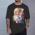 アニメ風イラスト ギャル 最強 可愛い女の子 Tシャツ 彼への贈り物
