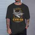 アメリカ海軍航空母艦 Cvn-68 ニミッツ Uss Nimitz Tシャツ 彼への贈り物