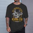 アメリカ海軍航空母艦 Cvn-72 エイブラハム・リンカーン Uss Abraham Lincoln Tシャツ 彼への贈り物