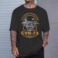 アメリカ海軍航空母艦 Cvn-73 ジョージ・ワシントン Uss George Washington Tシャツ 彼への贈り物