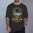 アメリカ海軍航空母艦 Cvn-76 ロナルド・レーガン Uss Ronald Reagan Tシャツ 彼への贈り物