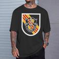 アメリカ陸軍第5特殊部隊グループ ベレー帽 閃光と紋章 Tシャツ 彼への贈り物