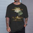 アラバマ準州ワイルドフラワー オークの葉のアジサイ Tシャツ 彼への贈り物