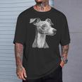 イタリアン グレイハウンド 犬 モチーフ ペット イタリアン グレイハウンド Tシャツ 彼への贈り物