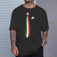 イタリア国旗ネクタイ愛国国旗 Tシャツ 彼への贈り物