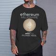 イーサリアム ミリオネール ローディング プリー・ホドル ファニー Eth 20 コイン Tシャツ 彼への贈り物