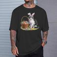 イースターデー 猫 バニー 耳 卵 イースター ウサギ 男性 女性 キッズ Tシャツ 彼への贈り物
