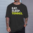イート・スリープ・テニス Tシャツ 彼への贈り物