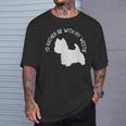 ウエスト・ハイランド・テリア-ウェスティと一緒にいたい Tシャツ 彼への贈り物