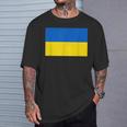 ウクライナ国旗デザイン Tシャツ 彼への贈り物