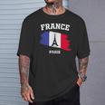 エッフェル塔 パリ フランス フランス 国旗 バケーション パリ Tシャツ 彼への贈り物
