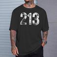 エリアコード 213 ロサンゼルス カリフォルニア La エリアコード Ca 213 Tシャツ 彼への贈り物