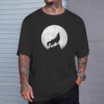 オオカミの遠吠え ライトローンウルフ Tシャツ 彼への贈り物