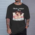 オフィシャルスリープシャツ面白いカップルロマンチックギフト Tシャツ 彼への贈り物