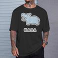 カバ くん Kaba【どうぶつフレンズ】動物園 ゆるくてかわいい キャラクター イラスト Tシャツ 彼への贈り物