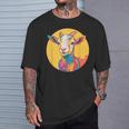 カラフルなヤギ Tシャツ 彼への贈り物