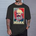 カール・マルクス プロパガンダ ポスター ポップアート Tシャツ 彼への贈り物