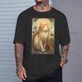 キャットタロットカード、サンタロットカード、アールヌーボーtシャツ Tシャツ 彼への贈り物