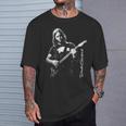 ギターを弾くデビッド・ギルモア Tシャツ 彼への贈り物