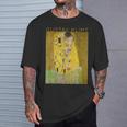 グスタフ・クリムト The Kiss アーティスト向け Tシャツ 彼への贈り物