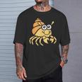 シンプルでかわいいミニマリストの甲殻類のリトル・ハーミット・バーナード Tシャツ 彼への贈り物