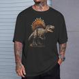 スピノサウルス 恐竜 グラフィックアート スピノサウルス Tシャツ 彼への贈り物