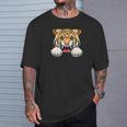 タイガーポケット タイガーインポケットタイガー のぞき見トラ カミングアウト Tシャツ 彼への贈り物