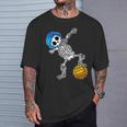 ダビング 水球 スケルトン ハロウィン 骨 ダブダンス Tシャツ 彼への贈り物