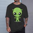 チビ カワイイ エイリアン Ufo 宇宙人 Tシャツ 彼への贈り物