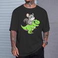 チンチラ T-Rex 恐竜 ペット おもしろい ティラノサウルス Tシャツ 彼への贈り物