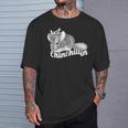チンチラ-かわいいペット Tシャツ 彼への贈り物