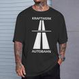 ドイツでの楽しい高速運転のためのクラフトワークアウトバーン Tシャツ 彼への贈り物