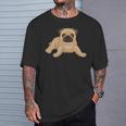 ドッグパグ ドッグモチーフ 犬好きへのギフト パグ Tシャツ 彼への贈り物