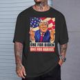 ドナルド・トランプ 中指 バイデン ハリス アメリカ 共和党員 Tシャツ 彼への贈り物