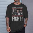 ドナルド・トランプ拳ポンプ We Fight American Flag Trump 2024 Tシャツ 彼への贈り物