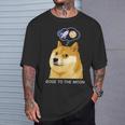 ドージコインdogecoin Hodl 月へ月にto The Moon 暗号通貨doge Memeドージミーム Tシャツ 彼への贈り物