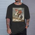 ナポレオン・ボナパルト ジャック・ルイ・デイヴィッド ネオクラシシズムアート Tシャツ 彼への贈り物
