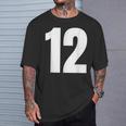 ナンバー12 シャツ。十二 Tシャツ 彼への贈り物
