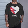 ネパール国旗シャツ Tシャツ 彼への贈り物