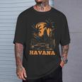 ハバナ キューバ レトロ キューバ プライド ヴィンテージ 70 年代 80 年代のスタイル Tシャツ 彼への贈り物