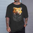 ハムスター 面白いtシャツ ポケット かわいい メンズ 子供 おもしろ 服 雑貨 グッズ ネタ ゆるキャラ Tシャツ 彼への贈り物
